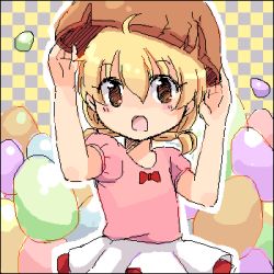 Rule 34 | 1990s (style), akazukin chacha, blonde hair, chacha, hat, lowres, open mouth, tagme
