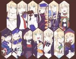 Rule 34 | 6+girls, ahoge, artoria caster (fate), artoria caster (second ascension) (fate), artoria pendragon (all), artoria pendragon (alter swimsuit rider) (fate), artoria pendragon (alter swimsuit rider) (second ascension) (fate), artoria pendragon (fate), artoria pendragon (lancer) (fate), artoria pendragon (lancer) (formal dress) (fate), artoria pendragon (lancer alter) (fate), artoria pendragon (lancer alter) (traveling outfit) (fate), artoria pendragon (swimsuit archer) (fate), artoria pendragon (swimsuit archer) (second ascension) (fate), artoria pendragon (swimsuit ruler) (fate), baseball cap, blonde hair, bow, burger, cake, candy, chocolate, chocolate heart, fate/grand order, fate (series), food, green eyes, hat, heart, heroic spirit festival outfit, heroic spirit formal dress, heroic spirit traveling outfit, highres, hood, ice cream, maid headdress, mouth hold, multiple girls, mysterious heroine x (fate), mysterious heroine x alter (fate), mysterious heroine x alter (third ascension) (fate), mysterious heroine xx (fate), necktie, official alternate costume, portrait, saber (fate), saber (under the same sky) (fate), saber alter, saber alter (traveling outfit) (fate), saber lily, saber lily (festival outfit) (fate), santa alter, scarf, shayubi, smile, tiara, under the same sky, valentine, yellow eyes