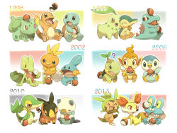 Rule 34 | 00s, 10s, 1990s (style), ?, bulbasaur, charmander, chespin, chikorita, chimchar, creatures (company), cyndaquil, fennekin, flame-tipped tail, froakie, game freak, gen 1 pokemon, gen 2 pokemon, gen 3 pokemon, gen 4 pokemon, gen 5 pokemon, gen 6 pokemon, mudkip, mugita konomi, nintendo, no humans, oshawott, piplup, poke ball, poke ball (basic), pokemon, pokemon (creature), pokemon bw, pokemon bw2, pokemon dppt, pokemon frlg, pokemon gsc, pokemon hgss, pokemon rgby, pokemon rse, pokemon xy, retro artstyle, sleeping, snivy, squirtle, starter pokemon trio, tepig, throwing, throwing poke ball, torchic, totodile, treecko, turtwig