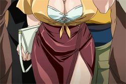 Rule 34 | animated, animated gif, breasts, cleavage, hanae (itazura), itazura, itazura the animation, large breasts, tagme, train interior