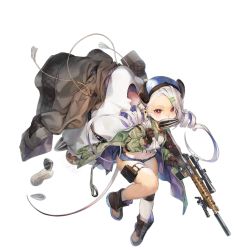 Rule 34 | 1girl, animal ears, animal nose, asymmetrical legwear, black footwear, black gloves, black headwear, black jacket, blue shorts, carrying over shoulder, costume request, denim, denim shorts, douya (233), drill hair, furrification, furry, furry female, game cg, girls&#039; frontline, gloves, green jacket, gun, highres, holding, holding gun, holding weapon, jacket, knee pads, leaning forward, long hair, looking at viewer, micro shorts, midriff, mismatched legwear, mk 12 (food thief&#039;s righteousness) (girls&#039; frontline), mk 12 (girls&#039; frontline), mk 12 spr, mouse ears, mouse girl, mouse tail, mouth hold, official alternate costume, official art, open clothes, open jacket, peanut, pouch, red eyes, seed, shirt, shorts, simple background, single knee pad, single sock, single thighhigh, socks, solo, standing, sunflower seed, tail, thigh pouch, thighhighs, transparent background, twin drills, unworn jacket, weapon, white hair, white shirt, white socks