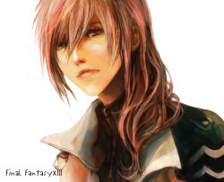 Rule 34 | 10s, 1girl, bad id, bad pixiv id, copyright name, faux traditional media, final fantasy, final fantasy xiii, lightning farron, pink hair, solo, speed painting, tsuyomaru, white background