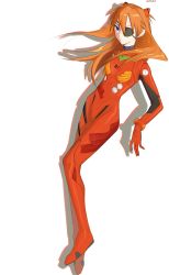 Rule 34 | 1girl, absurdres, artist request, bodysuit, breasts, evangelion: 3.0 you can (not) redo, eyepatch, full body, highres, long hair, looking at viewer, neon genesis evangelion, pilot suit, plugsuit, rebuild of evangelion, red bodysuit, simple background, skin tight, solo, souryuu asuka langley, two side up, very long hair, white background, wide hips
