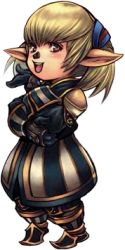 Rule 34 | 00s, 1girl, black mage (final fantasy), blonde hair, brown eyes, dissidia final fantasy, female focus, final fantasy, final fantasy xi, full body, gloves, lowres, nomura tetsuya, official art, ojou-sama pose, open mouth, pointy ears, shantotto, smile, solo, tarutaru, transparent background, yellow eyes