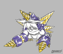 Rule 34 | 1other, absurdres, armor, digimon, digimon (creature), drill, drimogemon, highres, original, other focus, solo