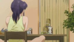 Rule 34 | 00s, 2girls, alcohol, alternate hairstyle, animated, animated gif, ass, beer, bird, bouncing breasts, breasts, can, censored, chair, convenient censoring, curtains, drinking straw, evangelion: 2.0 you can (not) advance, gif artifacts, indoors, katsuragi misato, long hair, looking down, multiple girls, neon genesis evangelion, novelty censor, nude, penguin, penpen, rebuild of evangelion, scared, screencap, sitting, souryuu asuka langley, spread legs, standing, table