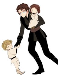 Rule 34 | anakin skywalker, animification, blonde hair, brother and sister, brown hair, father and daughter, father and son, luke skywalker, princess leia organa solo, siblings, star wars, star wars: a new hope, star wars: revenge of the sith, tagme