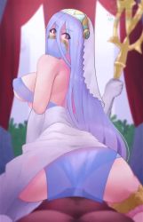 Rule 34 | 1boy, 1girl, adunba rell, animated, ass, azura (fire emblem), blue hair, bouncing breasts, breasts, clothed sex, cum, fire emblem, fire emblem fates, girl on top, hetero, large breasts, long hair, looking back, nintendo, nipples, open mouth, penis, pov, pussy, reverse cowgirl position, sex, sex from behind, skello, smile, sound, staff, straddling, tagme, uncensored, vaginal, video, yellow eyes