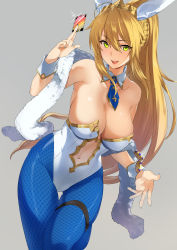 Rule 34 | 1girl, :d, absurdres, ahoge, animal ears, artoria pendragon (all), artoria pendragon (fate), artoria pendragon (swimsuit ruler) (fate), bare shoulders, blonde hair, blue pantyhose, braid, breasts, card, cleavage, clothing cutout, collarbone, crown, detached collar, fake animal ears, fate/grand order, fate (series), fishnet pantyhose, fishnets, glint, green eyes, hair between eyes, highleg, highleg leotard, highres, holding, holding card, hotate-chan, huge filesize, large breasts, leotard, long hair, looking at viewer, nail polish, navel, navel cutout, necktie, open mouth, pantyhose, playboy bunny, poker chip, ponytail, rabbit ears, shawl, sideboob, sidelocks, skindentation, smile, solo, strapless, strapless leotard, very long hair, white leotard, wrist cuffs