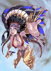 Rule 34 | artist request, breasts, claws, headdress, large breasts, native american, scared, squaw, cowboy western