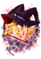 Rule 34 | 00s, 1girl, absurdres, blonde hair, carnelian, hat, highres, lilith (yamibou), long hair, looking at viewer, nude, purple eyes, solo, witch hat, yami to boushi to hon no tabibito