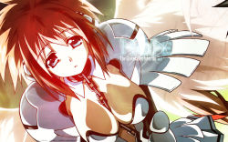 Rule 34 | 1girl, breasts, cleavage, collar, female focus, highres, ikaros, large breasts, solo, sora no otoshimono, wings