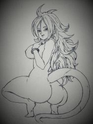 Rule 34 | absurdres, android 21, breasts, bsurdres, drawer, highres, majin android 21, nude