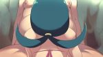 Rule 34 | 1boy, 1girl, animated, back, bare back, bikini, bikini top only, blue hair, blush, breasts, clothed female nude male, creatures (company), ero kaeru, fat, fat man, from behind, game freak, hetero, implied fellatio, lana&#039;s mother (pokemon), long hair, looking at another, looping animation, low ponytail, mature female, nintendo, nude, oral, pink bikini, pokemon, pokemon (anime), pokemon sm (anime), ponytail, pov, swimsuit, upper body, video, video