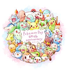 Rule 34 | absurdres, anniversary, black eyes, blue eyes, brown eyes, bulbasaur, charmander, chespin, chikorita, chimchar, closed eyes, closed mouth, creatures (company), cyndaquil, dated, eevee, fangs, fennekin, froakie, fuecoco, game freak, gen 1 pokemon, gen 2 pokemon, gen 3 pokemon, gen 4 pokemon, gen 5 pokemon, gen 6 pokemon, gen 7 pokemon, gen 8 pokemon, grookey, half-closed eyes, hand up, hands up, highres, holding, holding stick, litten, mudkip, nintendo, one eye closed, open mouth, oshawott, pikachu, piplup, pokemon, pokemon (creature), popplio, quaxly, red eyes, rowlet, scorbunny, snivy, sobble, sprigatito, squirtle, starter pokemon trio, stick, teeth, tepig, torchic, totodile, totthi25, treecko, turtwig, yellow eyes