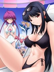Rule 34 | 00s, 6+girls, ^^^, ^ ^, ahoge, beach, bikini, black hair, blonde hair, blue hair, blush, bob cut, braid, breasts, brown eyes, casual one-piece swimsuit, chair, chibi, child, cleavage, cleavage cutout, closed eyes, clothing cutout, cloud, covered erect nipples, day, dolphin, earrings, everyone, eyewear on head, female focus, flat chest, hair ribbon, hairband, highleg, highleg bikini, highleg swimsuit, hiiragi hinano, hiiragi kaname, hiiragi serori, hiiragi takane, hiiragi tomoe, hiiragi umi, jewelry, jumping, large breasts, long hair, looking at viewer, lounge chair, multiple girls, nee chanto shiyou yo!, one-piece swimsuit, outdoors, ponytail, purple hair, ribbon, riding, sand, sand castle, sand sculpture, school swimsuit, short hair, side-tie bikini bottom, single braid, sitting, sky, smile, splashing, standing, sunglasses, surprised, swimsuit, thighs, twintails, umbrella, underboob, very long hair, white hair, yellow eyes
