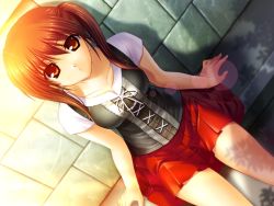 Rule 34 | 00s, 1girl, brown hair, clannad, fumio (ura fmo), game cg, kanako, outdoors, solo, tomoyo after, twintails