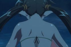 Rule 34 | animated, animated gif, ass, ball, elf, g-string, lowres, nowa (queen&#039;s blade), pointy ears, queen&#039;s blade, screencap, swimsuit, thong