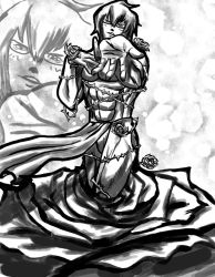 Rule 34 | 1boy, abstract background, flower, foreshortening, fundoshi, glasses, greyscale, hair between eyes, japanese clothes, male focus, manly, mannosuke, monochrome, morichika rinnosuke, nagare kei, reaching, reaching towards viewer, rose, solo, thorns, touhou, zoom layer