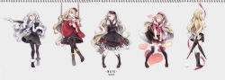 Rule 34 | 1girl, axe, boots, costume chart, doll, dress, hat, heart, highres, iku2727, itto na kataomoi minoraseta chiisa na shiawase (vocaloid), kneehighs, long hair, long image, mayu (vocaloid), pantyhose, paper airplane, piano print, ribbon, sketchbook, smile, socks, songover, stuffed animal, stuffed rabbit, stuffed toy, swing, thighhighs, umbrella, usano mimi, very long hair, vocaloid, weapon, wide image