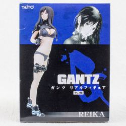 Rule 34 | 1girl, bikini, black bikini, black hair, box, breasts, figure, gantz, gloves, highres, large breasts, long hair, looking at viewer, looking to the side, navel, open mouth, shimohira reika, shrug (clothing), smile, solo, swimsuit, taito, thigh strap