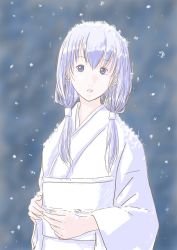 Rule 34 | akazukin chacha, highres, japanese clothes, kimono, oyuki sensei, snow, white hair