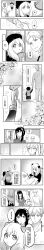 Rule 34 | 1boy, 2girls, absurdres, anya (spy x family), beret, child, chinese text, comic, cup, dress, eden academy school uniform, family, flower, formal, greyscale, hairband, hairpods, hat, highres, holding hands, husband and wife, long image, monochrome, mug, multiple girls, nako (unclebanana), necktie, off-shoulder dress, off shoulder, own hands together, paper, personality switch, school uniform, shirt, spy x family, suit, sweater, sweater dress, t-shirt, tall image, translation request, twilight (spy x family), writing, yor briar