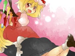 Rule 34 | 2girls, ass, bad id, bad pixiv id, blonde hair, bow, comic, dress, female focus, flandre scarlet, hammer (sunset beach), hat, kirisame marisa, looking back, lying, multiple girls, on stomach, open mouth, red eyes, shoes, short hair, silent comic, sitting, sitting on person, sweatdrop, teeth, touhou, wings