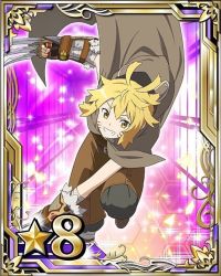 Rule 34 | 10s, 1girl, argo the rat, blonde hair, cape, facial mark, grin, looking at viewer, short hair, smile, solo, star (symbol), sword art online, weapon, whisker markings, yellow eyes