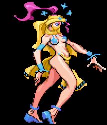 Rule 34 | 1990s (style), 1girl, animated, animated gif, blue eyes, bouncing breasts, breasts, dancing, jojo no kimyou na bouken, lowres, midler, pasties, pink hair, pixel art