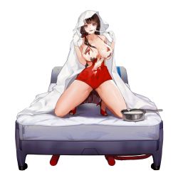 Rule 34 | 1girl, :p, bed, bed sheet, breasts, cleavage, clothing cutout, collarbone, cooking pot, covered navel, crazy eyes, empty eyes, full body, game cg, gloves, gluteal fold, groin tendon, hair in own mouth, high heels, highres, holding, holding knife, icing, kneeling, knife, large breasts, last origin, long hair, looking at viewer, official alternate costume, official art, on bed, one-piece swimsuit, purple eyes, red footwear, red one-piece swimsuit, rorobomb, sanpaku, scissors lise, see-through, see-through one-piece swimsuit, shiny skin, side cutout, side ponytail, simple background, swimsuit, tachi-e, toeless footwear, tongue, tongue out, torn clothes, torn swimsuit, transparent background, very long hair, wardrobe malfunction, white gloves, yandere