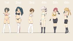 Rule 34 | 10s, 6+girls, :d, abukuma (kancolle), abukuma kai ni (kancolle), aqua eyes, arm warmers, bike shorts, black bra, black gloves, black hair, black legwear, black panties, blonde hair, blue bra, blue eyes, blue hair, blush, bra, breasts, brown eyes, brown hair, cassandra (seishun katsu sando), cleavage, clenched hand, collarbone, commentary request, covering face, crossed legs, detached sleeves, double bun, embarrassed, eyebrows, fingerless gloves, from side, gloves, grey background, grey eyes, hair bun, hair flaps, hair intakes, hair over one eye, hair ribbon, hair rings, hand on own hip, headband, highres, isuzu (kancolle), isuzu kai ni (kancolle), kantai collection, kinu (kancolle), knees together feet apart, large breasts, long hair, looking at viewer, medium breasts, multicolored bra, multicolored clothes, multiple girls, nagara (kancolle), natori (kancolle), navel, one eye closed, open mouth, panties, pink bra, pink hair, ponytail, purple eyes, red eyes, ribbon, short hair, short hair with long locks, side ponytail, simple background, small breasts, smile, socks, sports bra, standing, swimsuit, thighhighs, twintails, two-tone sports bra, underwear, underwear only, very long hair, watson cross, white bra, white legwear, white panties, yellow bra, yura (kancolle)