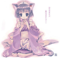 Rule 34 | 1girl, animal ears, apron, cat ears, cat tail, japanese clothes, maid, maid apron, minato hiromu, original, solo, tail, wa maid