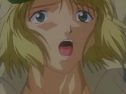Rule 34 | 1girl, animated, animated gif, blonde hair, green eyes, implied sex, luv wave, mikogami mamoru, open mouth, pink pineapple, rape, tagme