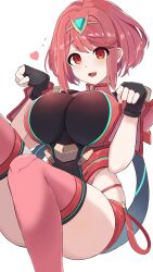 Rule 34 | 1girl, breasts, kocha (jgug7553), large breasts, pyra (xenoblade), red eyes, red hair, solo, xenoblade chronicles (series), xenoblade chronicles 2