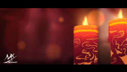 Rule 34 | artist logo, artist name, blurry, blurry background, candle, candlelight, highres, letterboxed, no humans, original, scenery, shimmer, signature