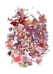 2000s_(style) 6+boys 6+girls alarm_(ragnarok_online) alcohol alice_(ragnarok_online) angel_wings angeling armor armored_skirt bad_id bandages bat_(animal) bear_hat beer beer_mug black_shirt black_thighhighs blonde_hair blue_hair blue_hat blunt_bangs blush_stickers bongun bow box boxing_gloves breastplate breasts broom brown_eyes brown_hair brown_thighhighs cake candle cape chainmail chandelier clock closed_eyes cloud club club_(weapon) colored_skin commentary_request confetti cookie_(ragnarok_online) copyright_notice creature cup cupid dated_commentary demon_girl detached_sleeves dokebi dress drops_(ragnarok_online) face_punch false_angel familiar_(ragnarok_online) fire flora_(ragnarok_online) flower food full_body ghost ghostring gift gift_box goblin_(ragnarok_online) goblin_mask green_eyes hair_bow halo hat hermit_plant holding holding_broom hug hug_from_behind hyegun in_the_face jiangshi juliet_sleeves knight_(ragnarok_online) korean_commentary leaf leaning_forward long_hair long_sleeves looking_at_viewer lude_(ragnarok_online) maid marin_(ragnarok_online) marionette marionette_(ragnarok_online) marse_(ragnarok_online) masked medium_breasts mimic mimic_(ragnarok_online) mimic_chest mini_demon monkey monster monster_gogo mouse_(animal) mug multiple_boys multiple_girls mummy mummy_(ragnarok_online) munak mushroom myst_case official_art ofuda open_mouth pauldrons pink_flower pointy_ears poison_spore poring priest_(ragnarok_online) puffy_sleeves punching puppet purple_dress purple_skin quve_(ragnarok_online) raccoon ragnarok_online reaching reaching_towards_viewer red_bow red_cape red_eyes red_hat red_sleeves shirt short_hair shoulder_armor simple_background small_breasts smile smokie_(ragnarok_online) spiked_club succubus_(ragnarok_online) tarou_(ragnarok_online) thighhighs traditional_halo triangular_headpiece violy weapon whisper_(ragnarok_online) white_background white_wings wings yellow_halo yoyo_(ragnarok_online) zombie zombie_(ragnarok_online)