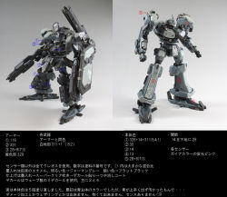 Rule 34 | armored core, armored core 3, from software, gun, mecha, model, photo (medium), rail cannon, robot, shield, translation request, weapon