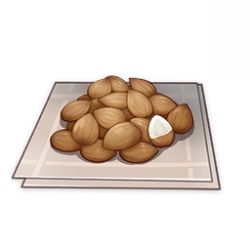 Rule 34 | artist request, brown theme, commentary, english commentary, food, food focus, game cg, genshin impact, ingredients, lowres, napkin, no humans, nut (food), official art, seed, still life, third-party source, transparent background
