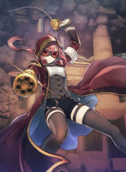 Rule 34 | 1girl, aaurae=mawkish, corset, goggles, gun, highres, myastere: ruins of deazniff, official art, weapon