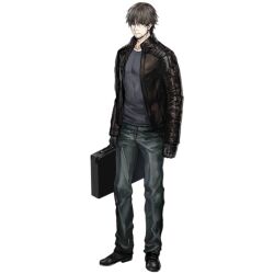 Rule 34 | 1boy, artist request, black footwear, black gloves, black jacket, blue pants, blue shirt, brown hair, closed mouth, denim, expressionless, facial hair, full body, girls&#039; frontline, gloves, holding, holding suitcase, jacket, k (girls&#039; frontline), long sleeves, looking at viewer, official art, pants, shirt, shoes, short hair, simple background, solo, standing, stubble, suitcase, transparent background
