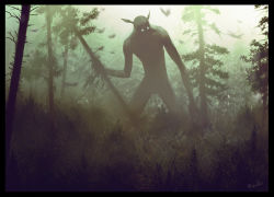 Rule 34 | forest, giant, monster, nature, no humans, original, randis, scenery