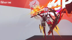 1girl breasts contrapposto full_body goggles goggles_on_head highres holding holding_sword holding_weapon looking_at_viewer mecha_musume medium_breasts medium_hair multiple_views original over_shoulder pink_hair red-tinted_eyewear smjim1986 standing sword tinted_eyewear weapon weapon_over_shoulder yellow_eyes