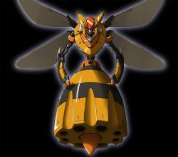 Rule 34 | bee, bug, creatures (company), game freak, gen 4 pokemon, insect, insect wings, mecha, mechanization, metaphor (artist), nintendo, no humans, pokemon, pokemon (creature), red eyes, robot, vespiquen, wings