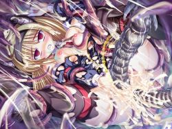 Rule 34 | anal, clenched teeth, clothed sex, cum, cum in pussy, double penetration, empty eyes, lusterise, multiple penetration, peeing, saikyou mahou shoujo arina, teeth, tentacle sex, tentacles, torn clothes, vaginal
