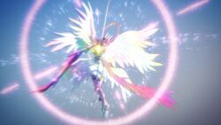 angel angel_girl angewomon anime_screenshot digimon digimon_(creature) digimon_adventure digimon_adventure:_last_evolution_kizuna head_wings long_hair mask wings