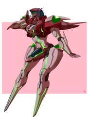 Rule 34 | 00s, dolores (zone of the enders), konami, mecha, no humans, robot, solo, vuccha, white background, zone of the enders, zone of the enders: dolores i