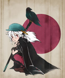 Rule 34 | bird, child, crow, original, red eyes, ryo (botugo), tagme, white hair