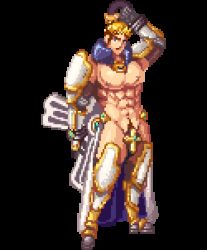 Rule 34 | 1boy, animated, animated gif, dungeon and fighter, male focus, mod, pixels, priest, topless male, solo