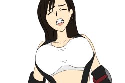 Rule 34 | 1girl, animated, animated gif, bra, breast expansion, breasts, female focus, final fantasy, final fantasy vii, huge breasts, large breasts, lingerie, nipples, noctopus, red bra, solo, square enix, tagme, tifa lockhart, underwear
